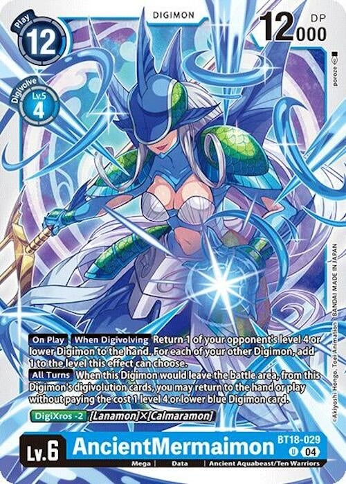 Image for AncientMermaimon (BT18-029 U) (Release Special Booster 2.0) - Digimon Card Game