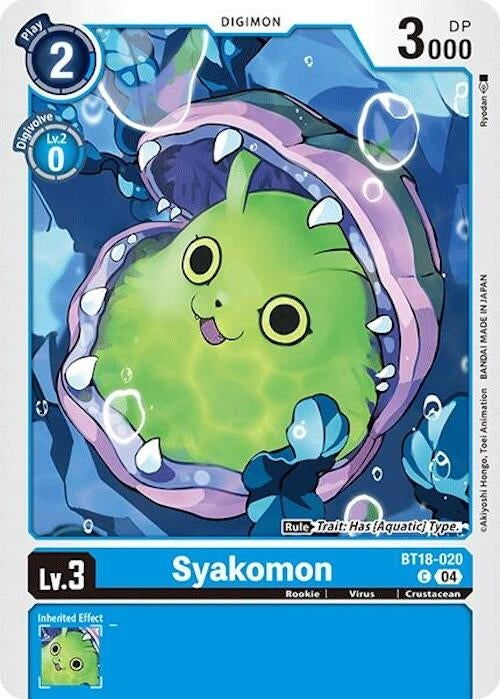 Image for Syakomon (BT18-020 C) (Release Special Booster 2.0) - Digimon Card Game