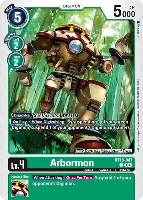 Image for Arbormon (BT18-047 C) (Release Special Booster 2.0) - Digimon Card Game