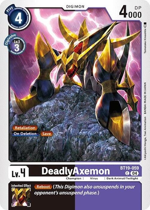 Image for DeadlyAxemon (BT19-059 C) (Release Special Booster 2.0) - Digimon Card Game