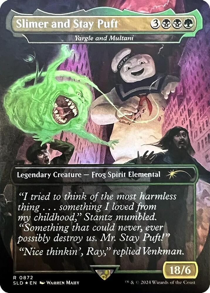 Image for Slimer and Stay Puft - Yargle and Multani (872) (Secret Lair Drop Series) - Magic: The Gathering