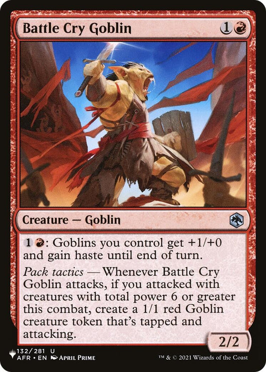 Image for Battle Cry Goblin (132/281) (The List Reprints) - Magic: The Gathering
