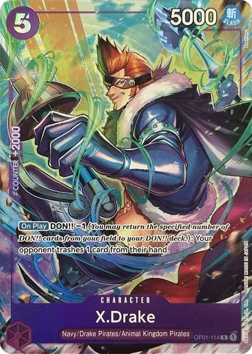 Image for X.Drake (Premium Card Collection -Best Selection Vol. 2-) (OP01-114) (One Piece Promotion Cards) - One Piece Card Game