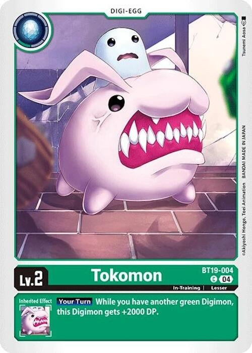 Image for Tokomon (BT19-004 C) (Release Special Booster 2.0) - Digimon Card Game