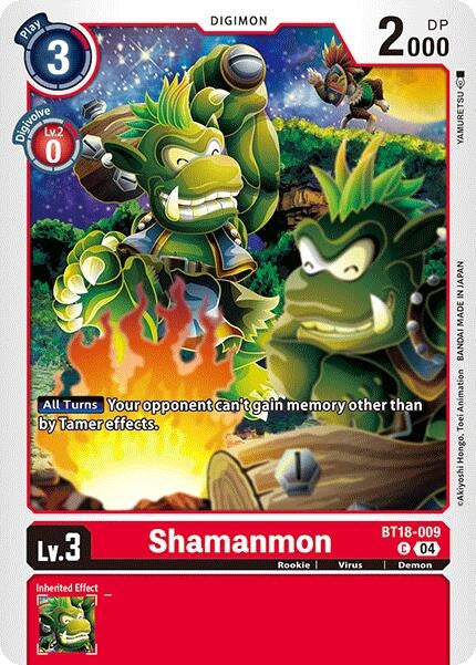 Image for Shamanmon (BT18-009 C) (Release Special Booster 2.0) - Digimon Card Game