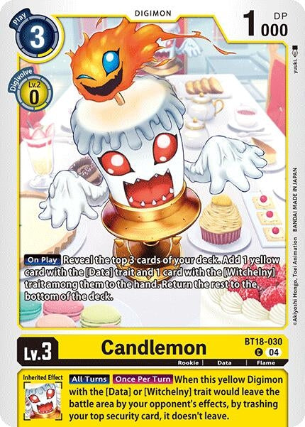 Image for Candlemon (BT18-030 C) (Release Special Booster 2.0) - Digimon Card Game