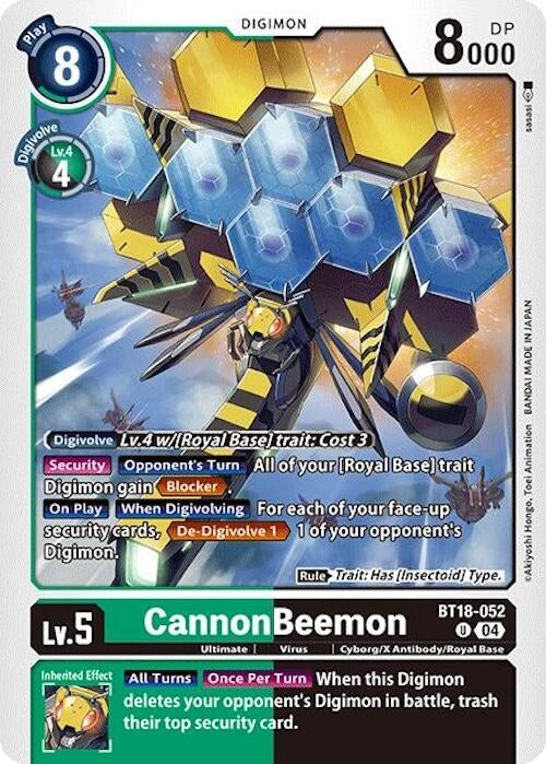 Image for CannonBeemon (BT18-052 U) (Release Special Booster 2.0) - Digimon Card Game