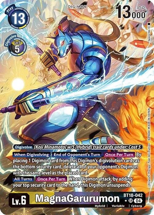 Image for MagnaGarurumon (Alternate Art) (BT18-042 SR) (Release Special Booster 2.0) - Digimon Card Game