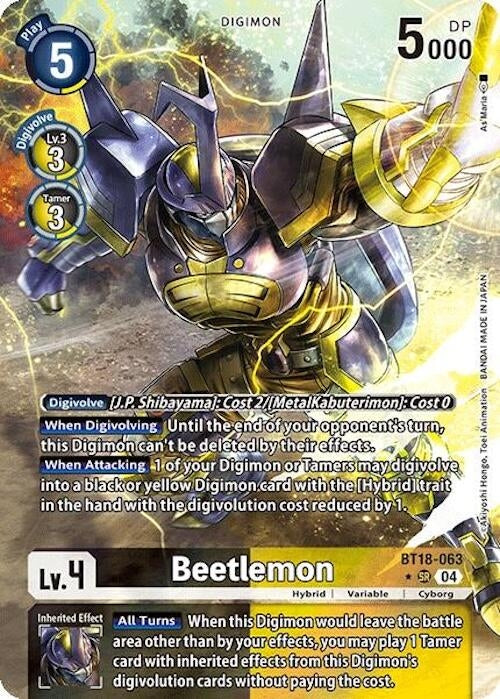 Image for Beetlemon (Alternate Art) (BT18-063 SR) (Release Special Booster 2.0) - Digimon Card Game