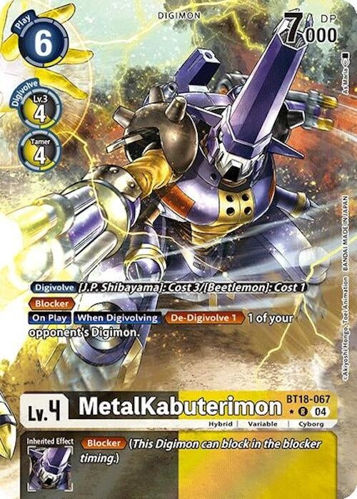 Image for MetalKabuterimon (Alternate Art) (BT18-067 R) (Release Special Booster 2.0) - Digimon Card Game