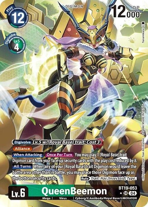 Image for QueenBeemon (Alternate Art) (BT19-053 SR) (Release Special Booster 2.0) - Digimon Card Game