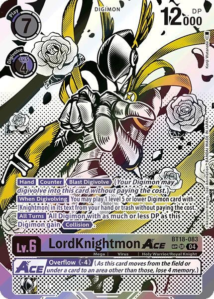 Image for LordKnightmon ACE (Textured) (BT18-083 SR) (Release Special Booster 2.0) - Digimon Card Game