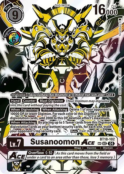 Image for Susanoomon ACE (Textured) (BT18-102 SEC) (Release Special Booster 2.0) - Digimon Card Game