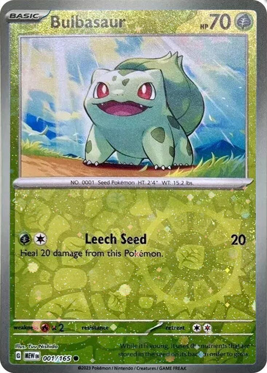 Image for Bulbasaur - 001/165 (Reverse Cosmos Holo) (Costco Exclusive) (001/165) (Miscellaneous Cards & Products) - Pokemon