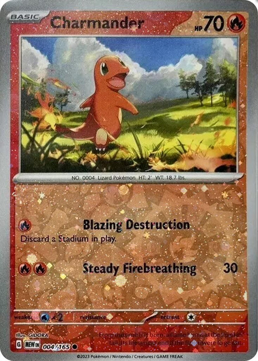 Image for Charmander - 004/165 (Reverse Cosmos Holo) (Costco Exclusive) (004/165) (Miscellaneous Cards & Products) - Pokemon