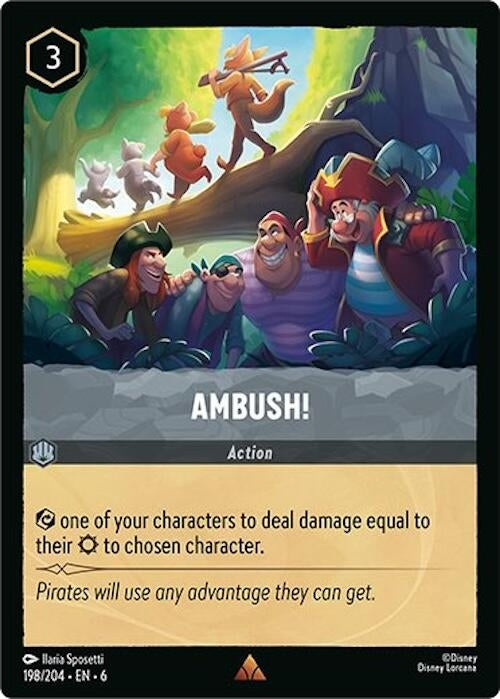 Image for Ambush! (198/204) (Azurite Sea) - Disney Lorcana