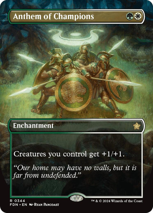 Image for Anthem of Champions (Borderless) (344) (Foundations) - Magic: The Gathering