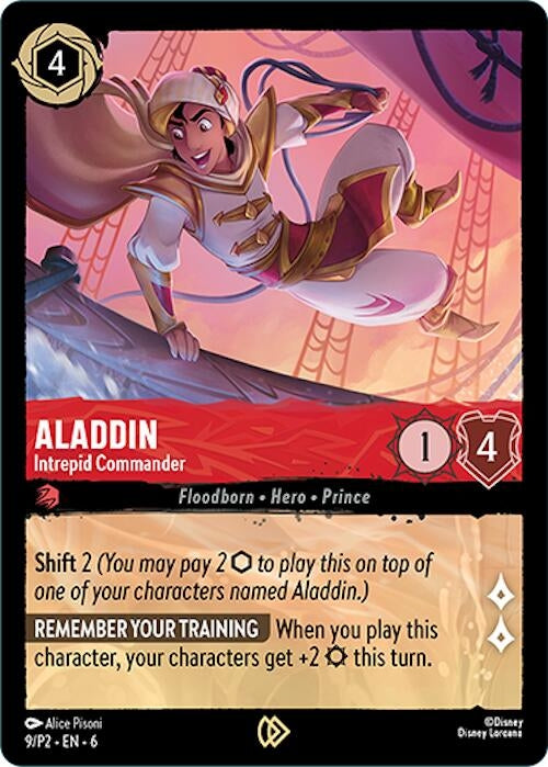 Image for Aladdin - Intrepid Commander (9) (Disney Lorcana Promo Cards) - Disney Lorcana