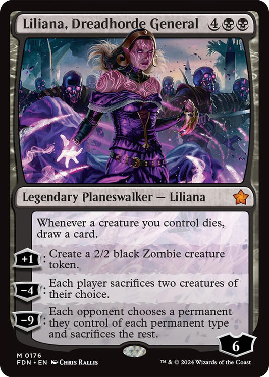 Image for Liliana, Dreadhorde General (176) (Foundations) - Magic: The Gathering