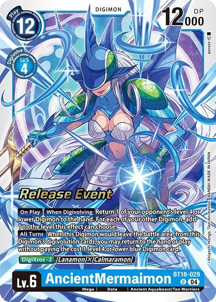 Image for AncientMermaimon (BT18-029 U) (Release Special Booster 2.0 Celebration Event Cards) - Digimon Card Game