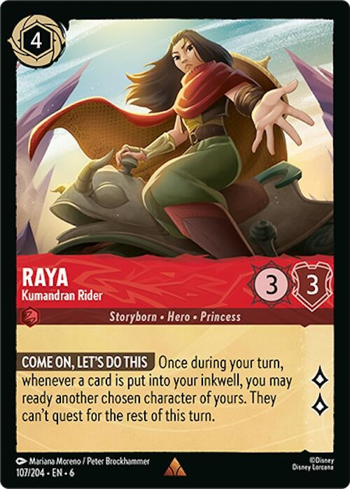Image for Raya - Kumandran Rider (107/204) (Azurite Sea) - Disney Lorcana