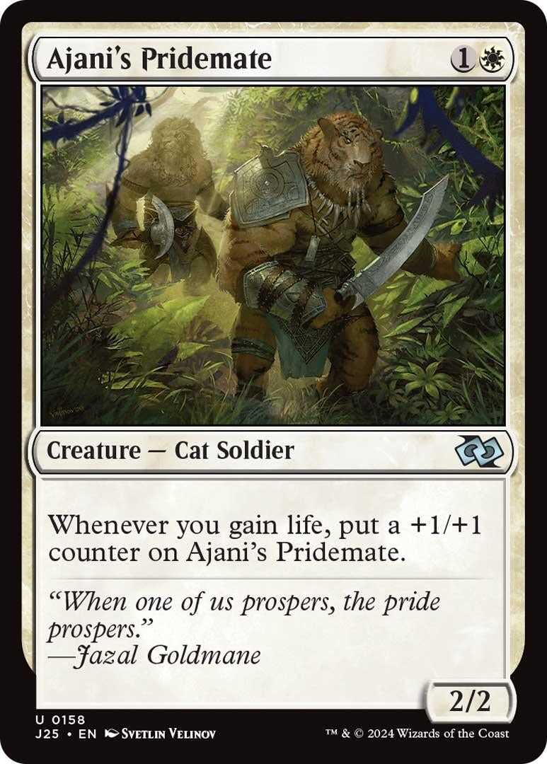 Image for Ajani's Pridemate (158) (Foundations Jumpstart) - Magic: The Gathering