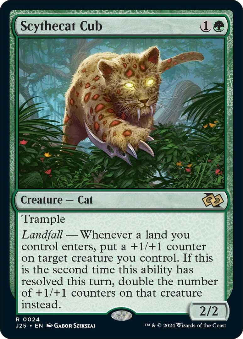 Image for Scythecat Cub (24) (Foundations Jumpstart) - Magic: The Gathering