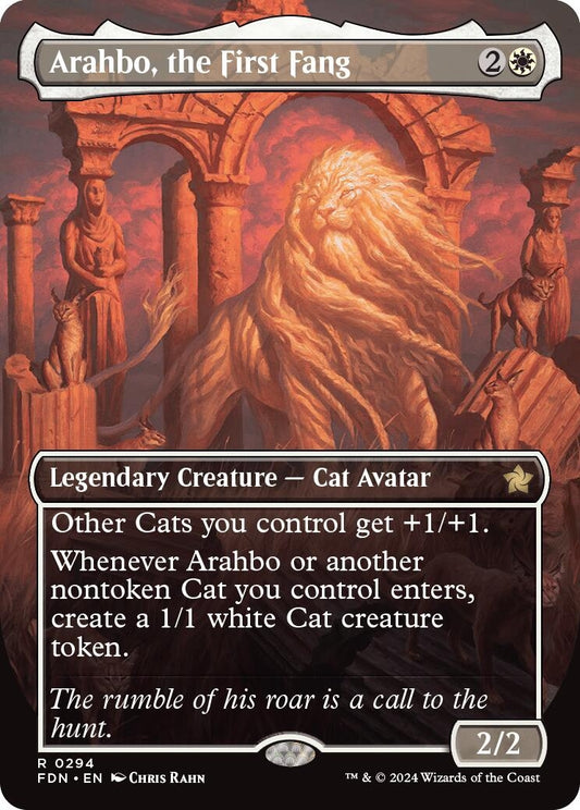 Image for Arahbo, the First Fang (Borderless) (294) (Foundations) - Magic: The Gathering