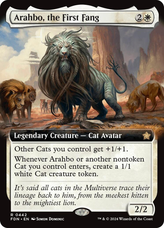 Image for Arahbo, the First Fang (Extended Art) (442) (Foundations) - Magic: The Gathering