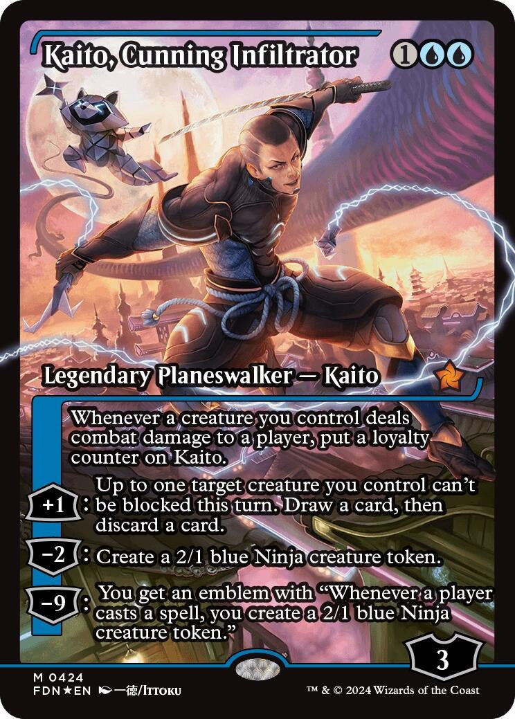 Image for Kaito, Cunning Infiltrator (Showcase) (424) (Foundations) - Magic: The Gathering