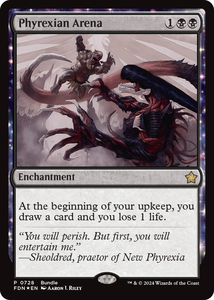 Image for Phyrexian Arena (FDN Bundle) (728) (Unique and Miscellaneous Promos) - Magic: The Gathering