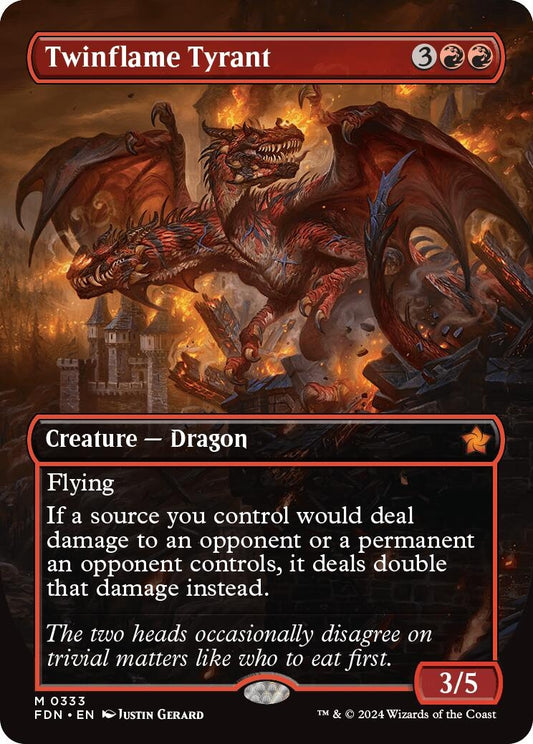 Image for Twinflame Tyrant (Borderless) (333) (Foundations) - Magic: The Gathering