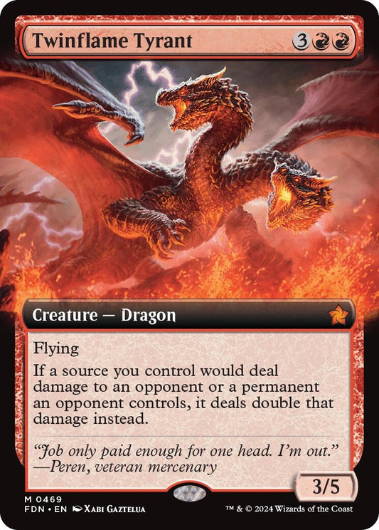 Image for Twinflame Tyrant (Extended Art) (469) (Foundations) - Magic: The Gathering
