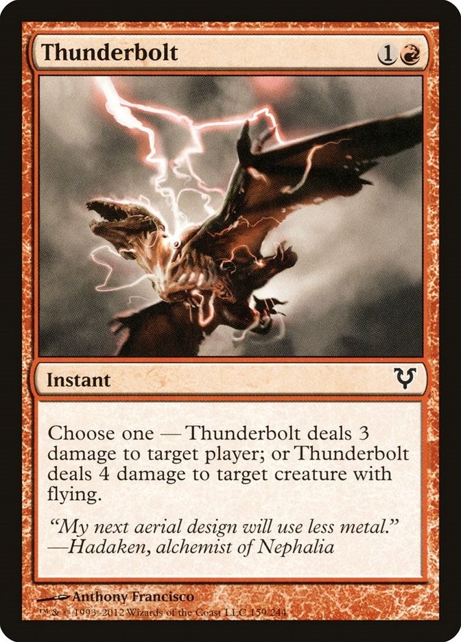 Image for Thunderbolt (159) (Avacyn Restored) - Magic: The Gathering