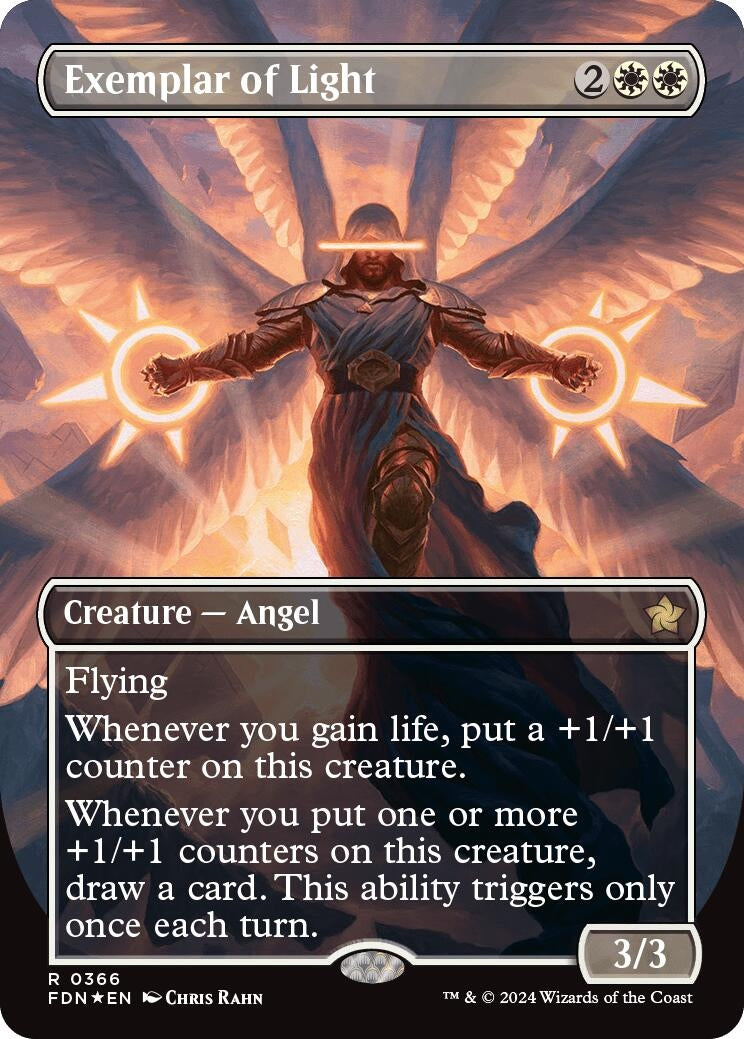 Image for Exemplar of Light (Borderless) (Mana Foil) (366) (Foundations) - Magic: The Gathering