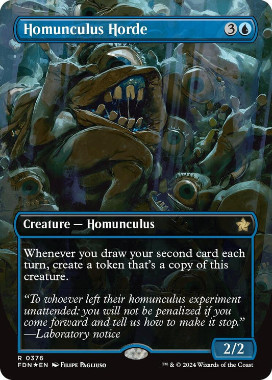 Image for Homunculus Horde (Borderless) (Mana Foil) (376) (Foundations) - Magic: The Gathering