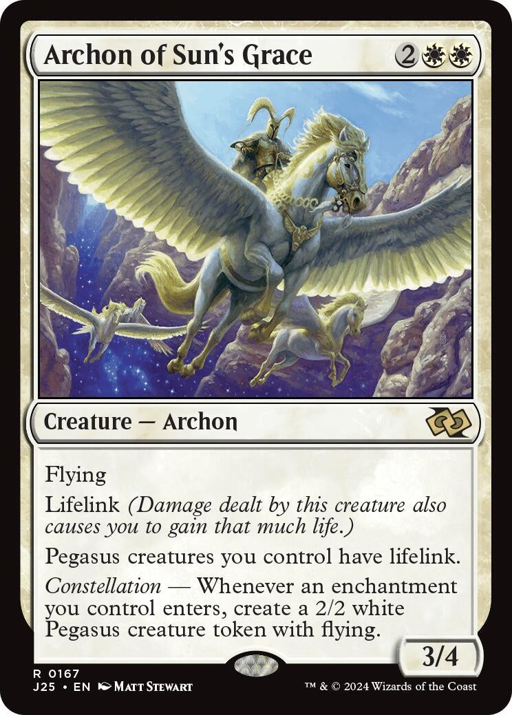 Image for Archon of Sun's Grace (167) (Foundations Jumpstart) - Magic: The Gathering