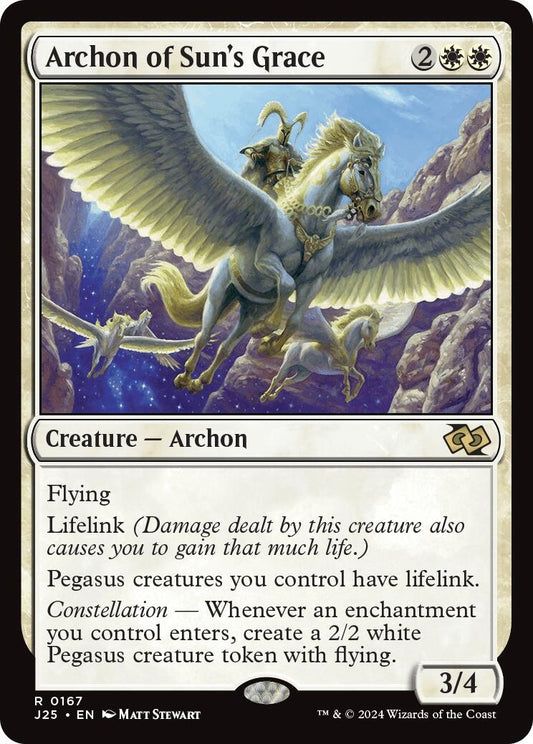 Image for Archon of Sun's Grace (167) (Foundations Jumpstart) - Magic: The Gathering