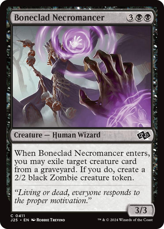 Image for Boneclad Necromancer (411) (Foundations Jumpstart) - Magic: The Gathering