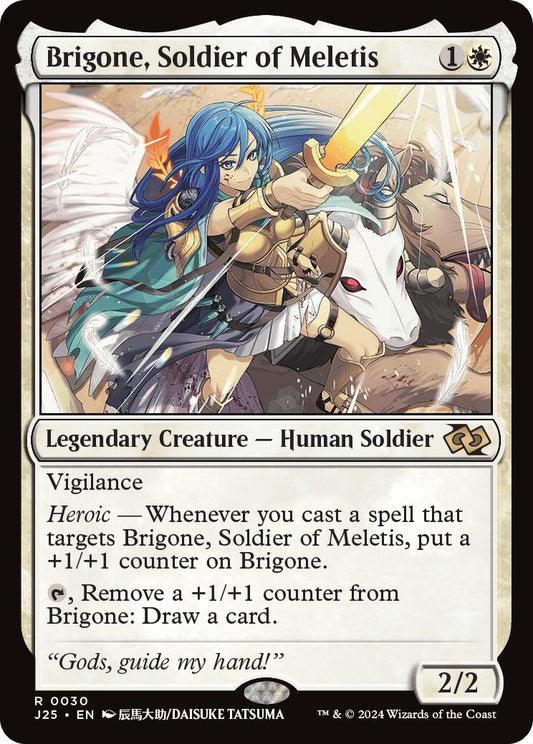 Image for Brigone, Soldier of Meletis (Anime) (30) (Foundations Jumpstart) - Magic: The Gathering