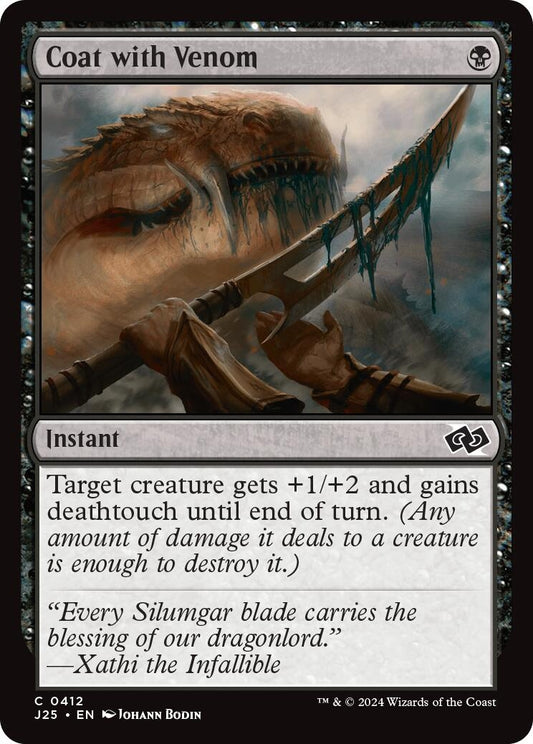 Image for Coat with Venom (412) (Foundations Jumpstart) - Magic: The Gathering