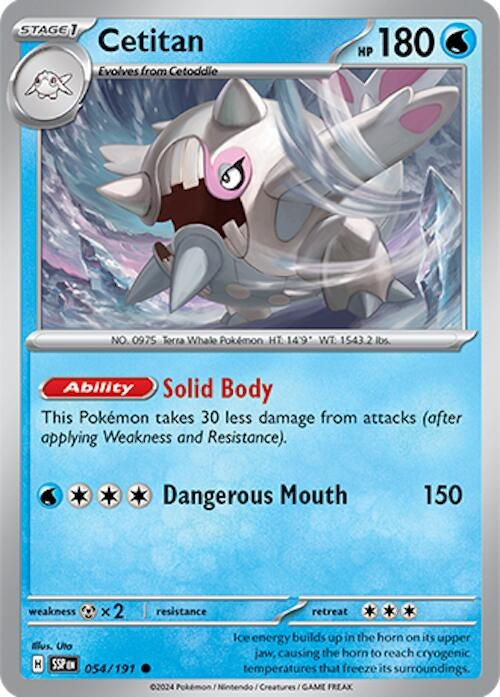 Image for Cetitan (054/191) (SV08: Surging Sparks) - Pokemon