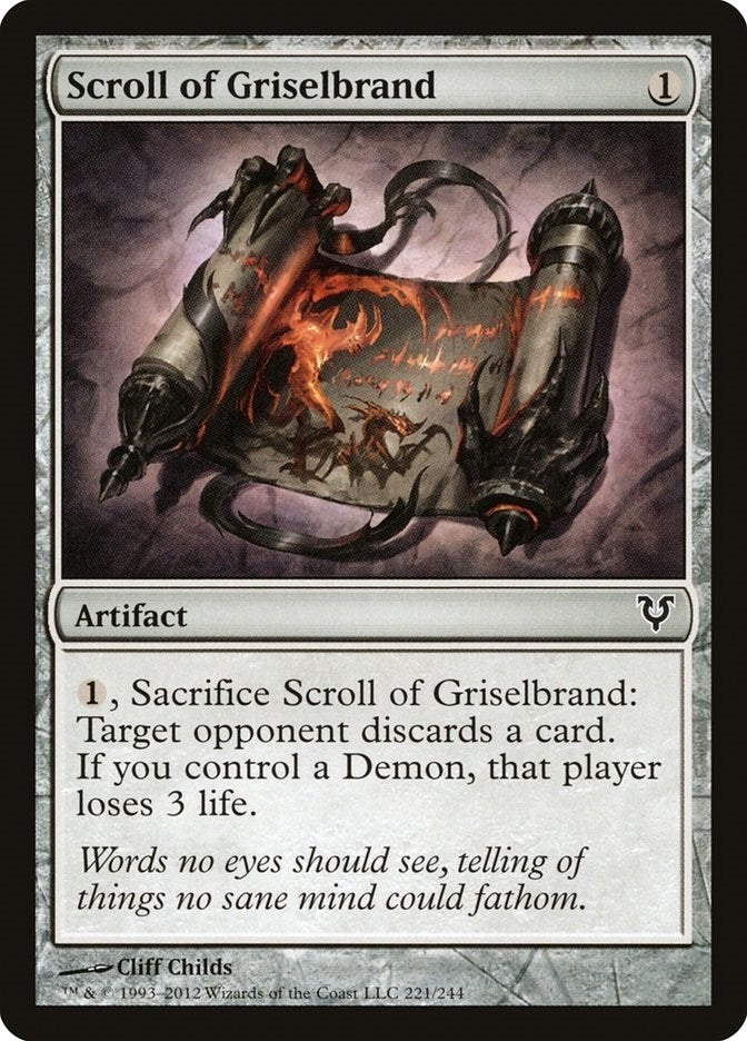 Image for Scroll of Griselbrand (221) (Avacyn Restored) - Magic: The Gathering