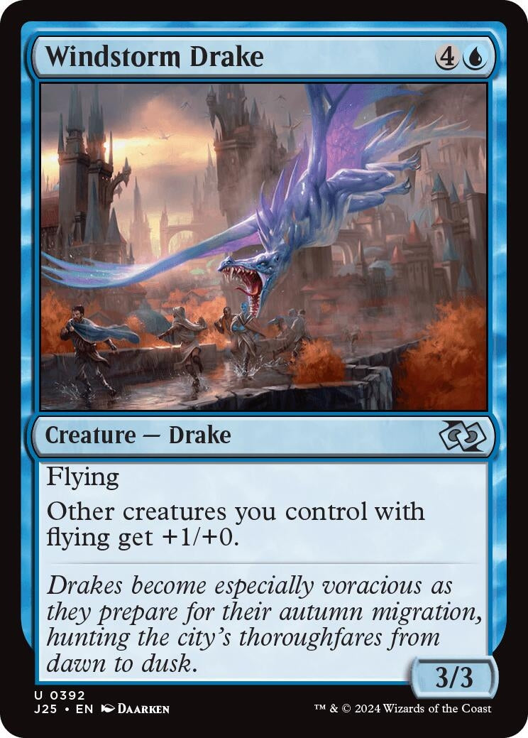 Image for Windstorm Drake (392) (Foundations Jumpstart) - Magic: The Gathering