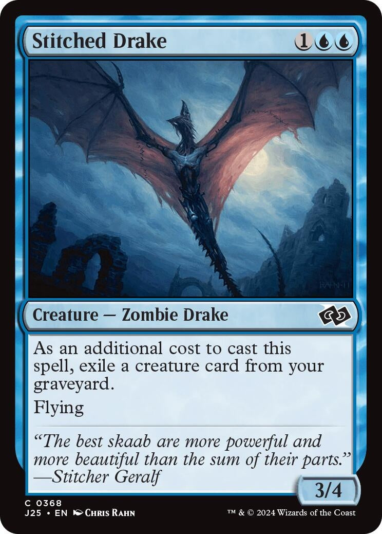 Image for Stitched Drake (368) (Foundations Jumpstart) - Magic: The Gathering