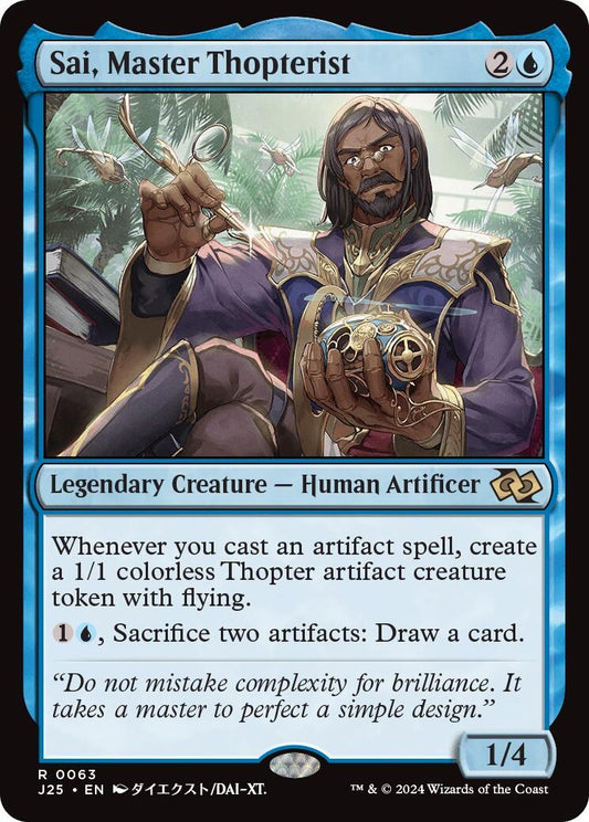 Image for Sai, Master Thopterist (Anime) (63) (Foundations Jumpstart) - Magic: The Gathering