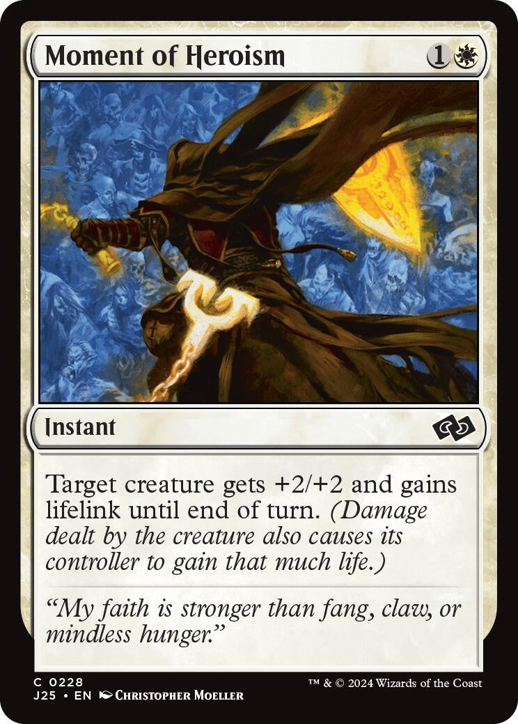 Image for Moment of Heroism (228) (Foundations Jumpstart) - Magic: The Gathering