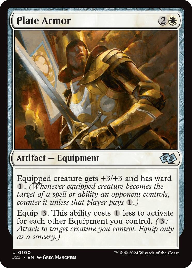 Image for Plate Armor (100) (Foundations Jumpstart) - Magic: The Gathering