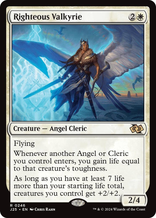 Image for Righteous Valkyrie (246) (Foundations Jumpstart) - Magic: The Gathering