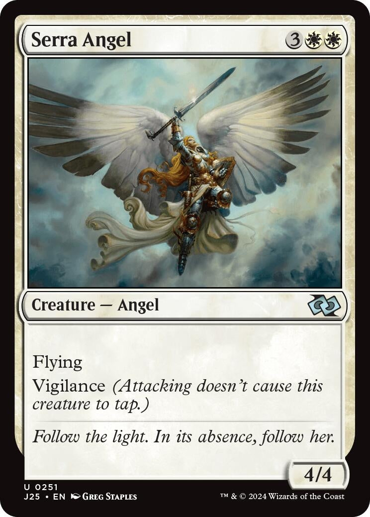 Image for Serra Angel (251) (Foundations Jumpstart) - Magic: The Gathering